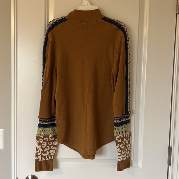 NWOT Free People Sienna Switch It Up Cuff Thermal Top XL - Picture 9 of 13